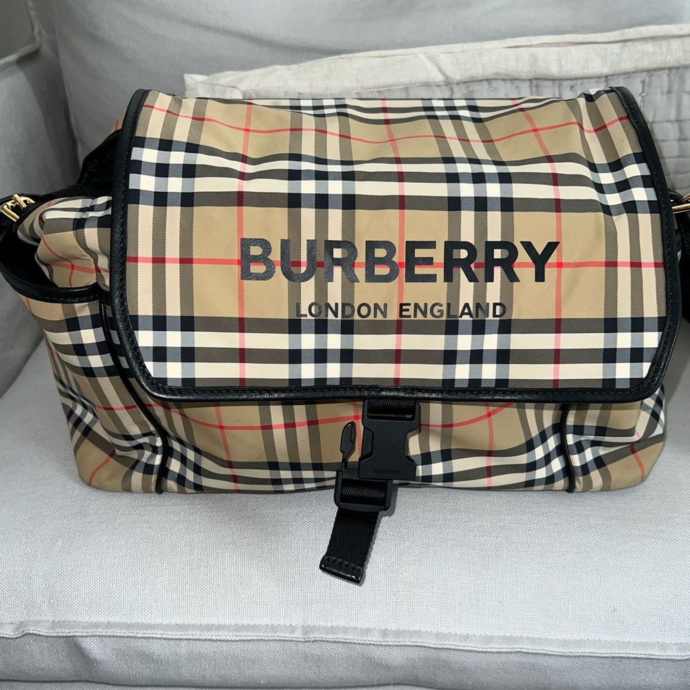 Burberry
Vintage Check Flap Diaper Bag